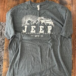 Jeep Charcoal Gray Graphic Tee
